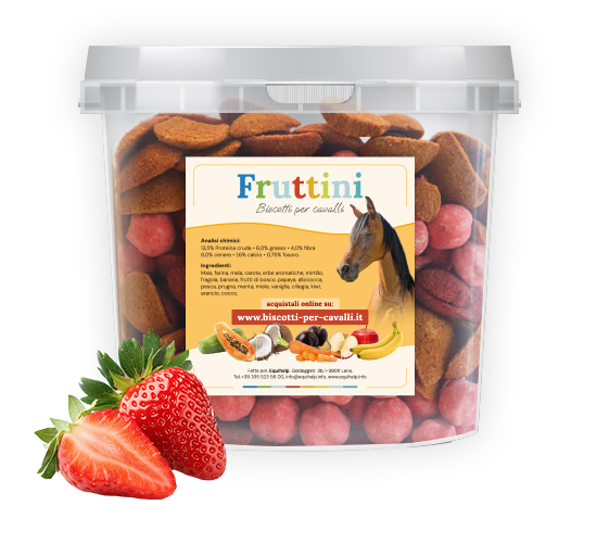 Biscotti per cavalli alla fragola