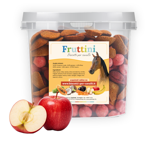 Biscotti per cavalli alla mela
