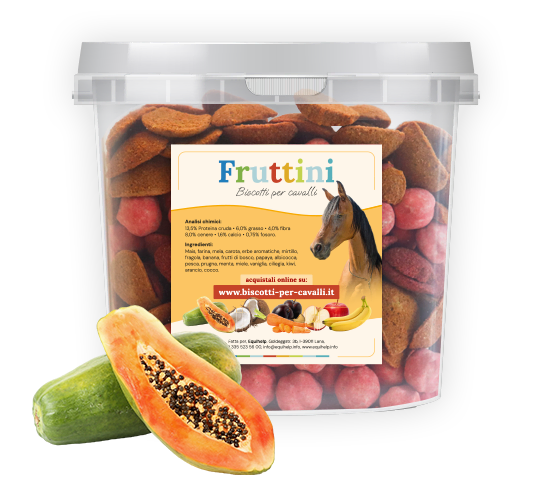 Biscotti per cavalli alla papaya
