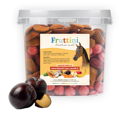 Biscotti per cavalli alle prugne